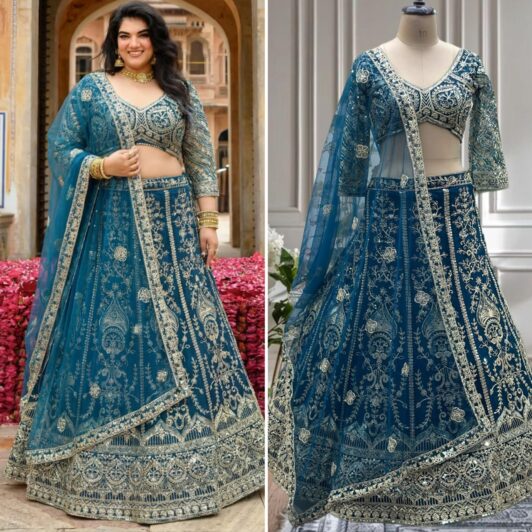 PLUS SIZE BUTTERFLY NET LEHENGA PREORDER SPECIAL PLU5132A