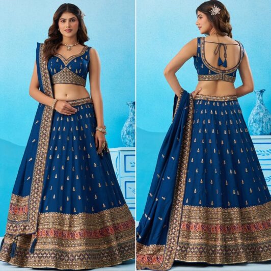 MORPEACH CHINON SILK LEHENGA READY TO DISPATCH 6213