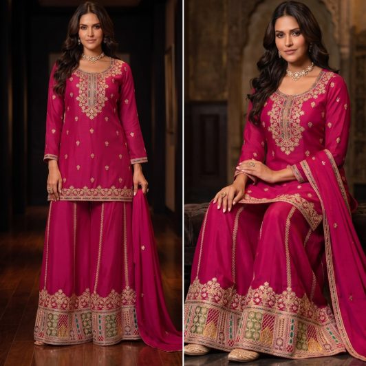 CHINON SILK READY MADE PALAZZO SUIT PREORDER SPECIAL AUR6103