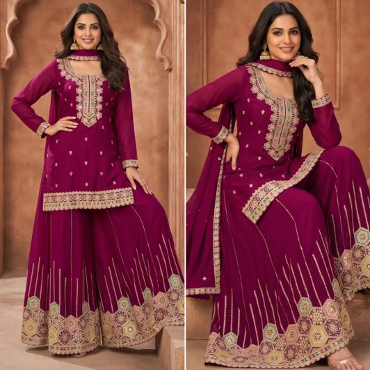 CHINON SILK READY MADE PALAZZO SUIT PREORDER SPECIAL AUR2101
