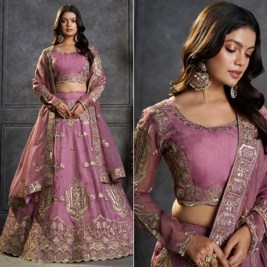 LILAC ORGANZA LEHENGA PREORDER SPECIAL ARY238