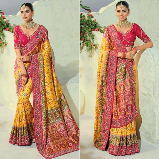 PREMIUM RANGE PURE RATAN PATOLA SILK SAREE PREORDER SPECIAL MN8808