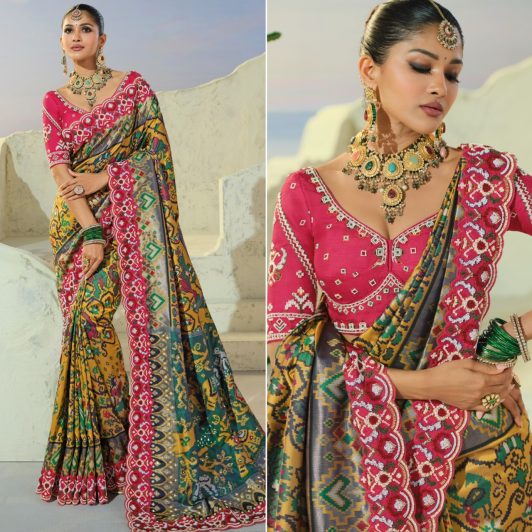 PREMIUM RANGE PURE RATAN PATOLA SILK SAREE PREORDER SPECIAL MN8812